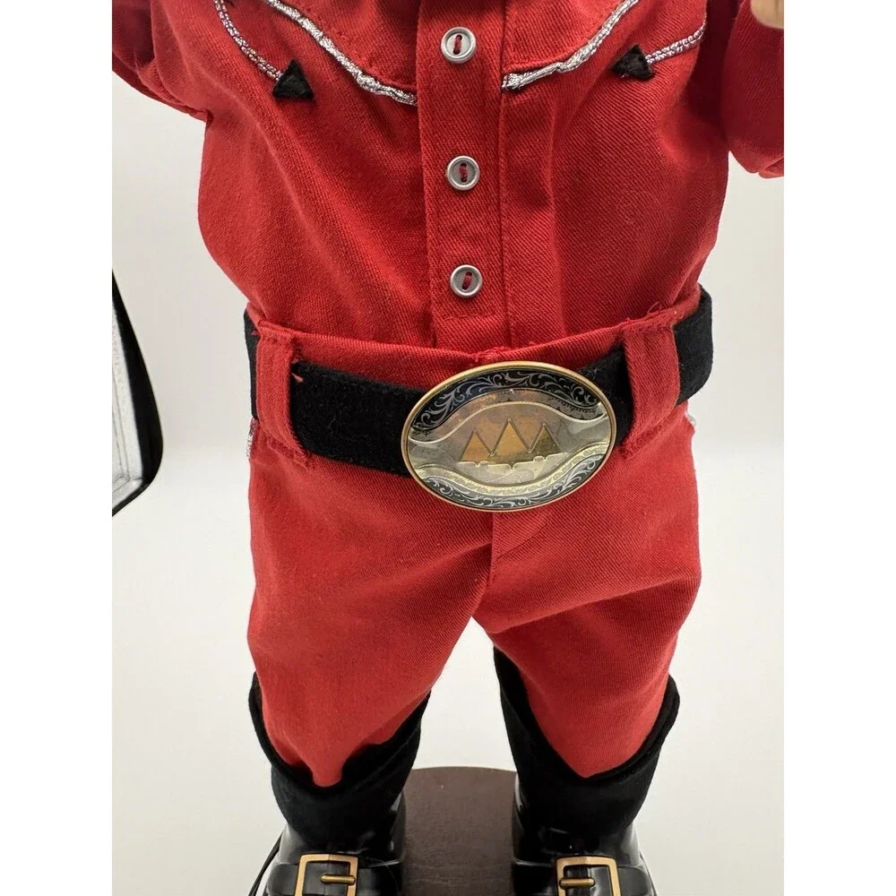 Holly Jolly Rock Santa Animated Dancing Cowboy Alan Jackson 1999 | TESTED WORKS